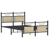 vidaXL Bed Frame without Mattress Sonoma Oak 120x200 cm Engineered Wood