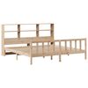 vidaXL Bookcase Bed without Mattress 180x200 cm Super King Solid Wood Pine