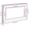 vidaXL Basement Window "RISOR" 100x50 cm Tilt&Turn DIN Left White