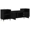 vidaXL TV Cabinet Black Oak 160 x 35 x 55 cm Engineered Wood