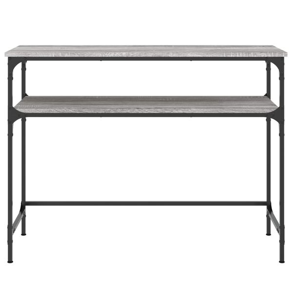vidaXL Console Table Grey Sonoma 100x35.5x75 cm Engineered Wood