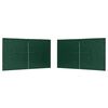 vidaXL Party Tent Sidewall 2 pcs Green 400 x 195 cm PE and Steel