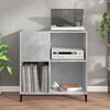 vidaXL Record Cabinet Concrete Grey 84.5x38x89 cm Engineered Wood