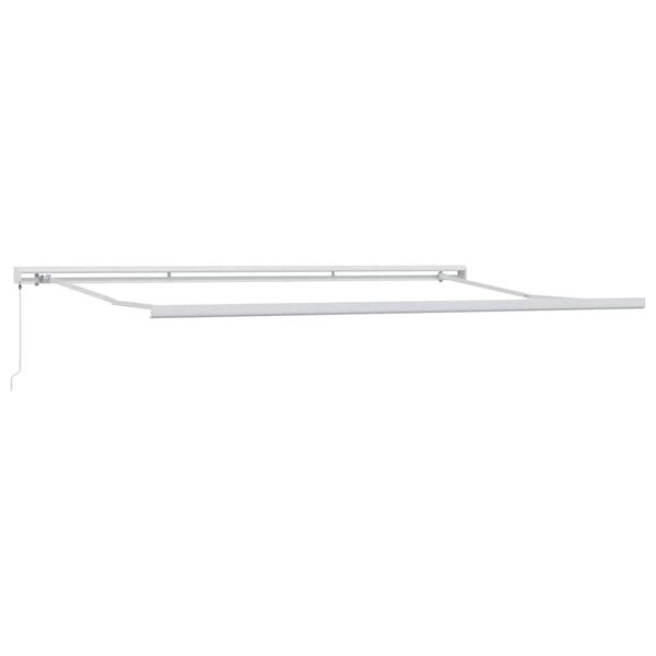 Awning Manual White 4.5 x 3 m Metal