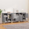 vidaXL Sideboards 3 pcs Grey Sonoma 60x35x70 cm Engineered Wood