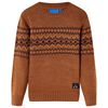 vidaXL Kids'Sweater Knitted Cognac 92