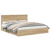 vidaXL Storage Bed with Drawer Sonoma Oak 180 x 200 cm Engineered Wood
