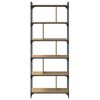 vidaXL Bookcase Artisan oak 76 x 32 x 192 cm Engineered wood