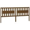 vidaXL Bed Headboard Honey Brown 205.5x4x100 cm Solid Wood Pine