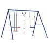 vidaXL Outdoor Swing Set Multicolour Steel and PE