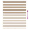 vidaXL Zebra Blind Sand Brown 130x100 cm Fabric Width 125.9 cm Polyester