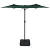 vidaXL Double-Head Garden Parasol Green 316x145 cm