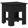 vidaXL Coffee Table Black Oak 40 x 40 x 42 cm Engineered Wood