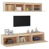 vidaXL TV Cabinets 5 pcs Solid Wood Pine
