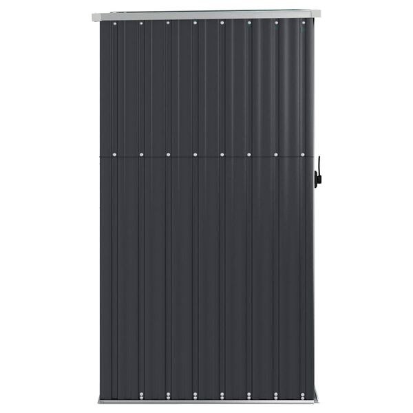 vidaXL Garden Tool Shed Anthracite 88x89x161 cm Galvanised Steel