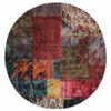 vidaXL Rug Washable Patchwork &phi;120 cm Multicolour