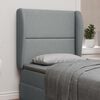 vidaXL Headboard Ear Light Grey 80 x 23 x 6 cm Fabric
