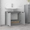 vidaXL Bathroom Cabinet Grey Sonoma 64.5x33.5x59 cm Engineered Wood