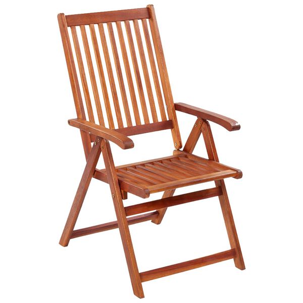 vidaXL Folding Garden Chairs 6 pcs Solid Acacia Wood