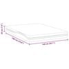 vidaXL Mattress White and Black 140 x 190 cm Gel-Infused Foam
