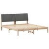 vidaXL Bed Frame with Headboard Brown 180 x 200 cm Solid Pine Wood