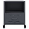 vidaXL Bedside Cabinet Anthracite 36x39x43.5 cm Steel