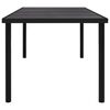 vidaXL Garden Table 190x90x74 cm Black Steel