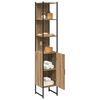 vidaXL Bathroom Cabinet Artisan oak 33 x 33 x 185.5 cm Engineered Wood