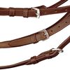 Leather Flash Bridle with Reins and Bit Brown Pony