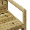 vidaXL 3 Piece Garden Lounge Set Impregnated Wood Pine