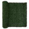 vidaXL Artificial Fence Dark Green 1.5 x 5 m PVC and Steel