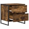 vidaXL Bedside Table Smoke Oak 50 x 39.5 x 50 cm Engineered Wood