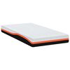 vidaXL Mattress White and Black 120 x 200 cm Gel-Infused Foam