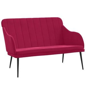 vidaXL Bench Wine Red 110x76x80 cm Velvet