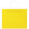 vidaXL Paper Bags 250 pcs with Handles Yellow 32x22x24 cm