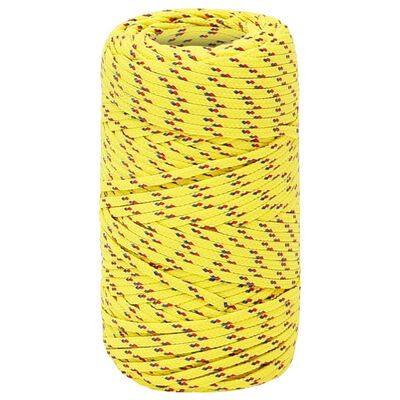 vidaXL Boat Rope Yellow 2 mm 25 m Polypropylene