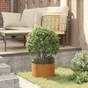 vidaXL Garden 5 pcs Brown 30 x 30 x 20 cm Corten steel