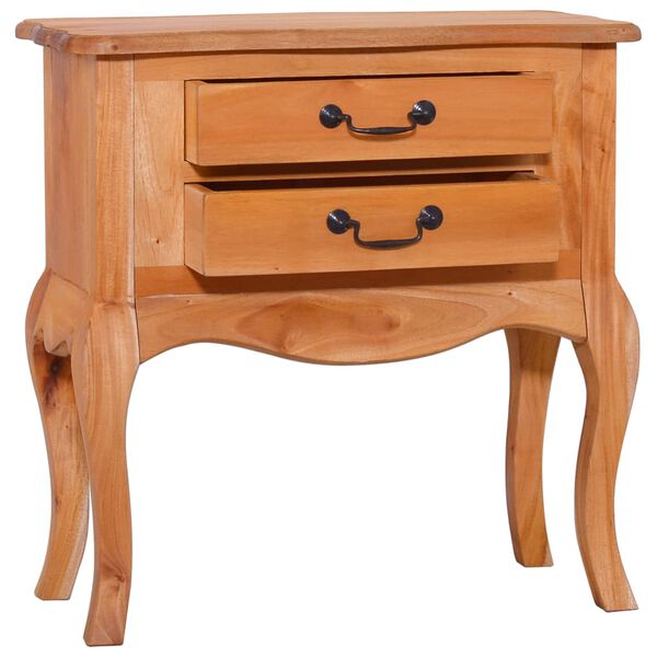 vidaXL Side Table 60x30x60 cm Solid Mahogany Wood