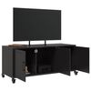vidaXL TV Cabinet Black 100.5x39x43.5 cm Steel