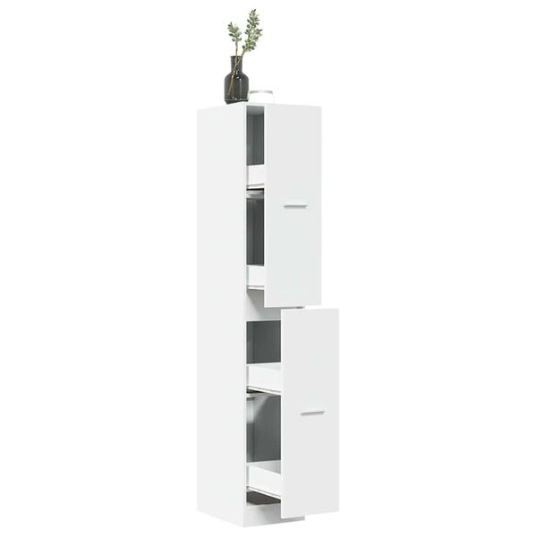 vidaXL Apothecary Cabinet White 30x41x174.5 cm Engineered Wood