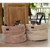 Designed by Lotte Cat Basket Ribbed Light Grey 50x35 cm