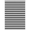vidaXL Zebra Blind Black 165x230 cm Fabric Width 160.9 cm Polyester