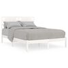 vidaXL Bed Frame without Mattress White 140x190 cm Solid Wood Pine
