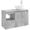 vidaXL Bathroom Furniture Set 2 pcs Concrete Grey Engineered Wood