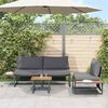 vidaXL Garden Dining Set 3 pcs Anthracite Steel