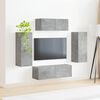 vidaXL TV Cabinet Set 4 pcs Concrete Grey Engineered Wood