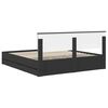 vidaXL Bed Frame with Drawer Black 180 x 200 cm Engineer Wood