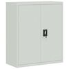 vidaXL File Cabinet Light Grey 90x40x145 cm Steel