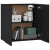 vidaXL Wall Cabinet Black 60x31x60 cm Engineered Wood