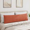 vidaXL Sofa Pillows 2 pcs Red Orange 145 x 40 cm Corduroy Fabric